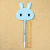 Creative Cartoon Cute Rabbit Fan Gel Pen Ball Pen Full Needle Tube Black Children's Prizes Gift Pen Promotional Pen