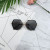 Retro holiday street beach sun glasses with round face can match myopia