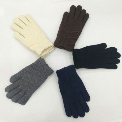 Jacquard wool knitting warm Gloves new style manufacturers