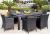 Outdoor Recreational Furniture Rattan-Like Rattan Table And Chairs Set Villa Garden Rectangular Table And Chair Table