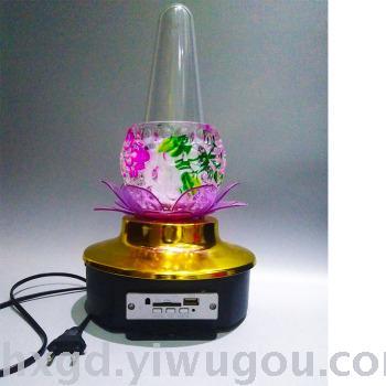 Music fountain lamp small sun music color lamp MP3 bluetooth fountain lamp crystal seven colors