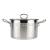 Stainless steel double ear soup pot right Angle pan without magnetic compound bottom induction cooker milk pot