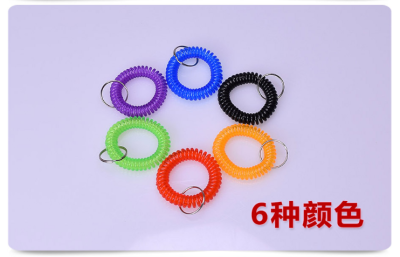 Sauna Wristband Digital Number Coil Card Key Card Buckle Plastic Spring Hand Ring Swimming Storage Telescopic Bracelet