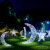 Outdoor LED star moon shaped lamp lawn lighting festival atmosphere lighting project