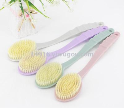 Bath Gadget Home Bathroom Bath Brush Back Brush Long Handle Rub Back Bath Brush Bath Brush Soft Hair Exfoliating