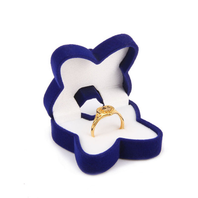 Jewelry box Jewelry box head Jewelry packaging flannelette butterfly ring stud box manufacturers wholesale