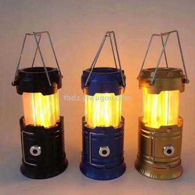 Hot selling flame lamp, telescopic lantern, camping lamp, camping lamp, tent lamp