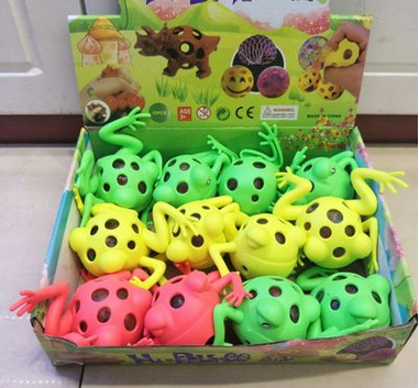 Factory direct selling creative decompression frog animal vent toy ball can match flash decompression vent grape ball