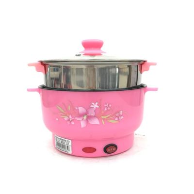 Electric cooker Electric cooker double layer noodle soup multifunctional Electric cooker gift for student flower