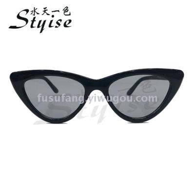 European and American models with the same personality cat glasses fashion uv - proof sunglasses 18226