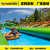 Large city slides mobile water park amusement equipment outdoor watercourse toys double - deck inflatable water slides