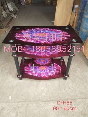 Xinmei glass table, peel off the TV frame, TV cabinet, three layers of new style multi-purpose frame