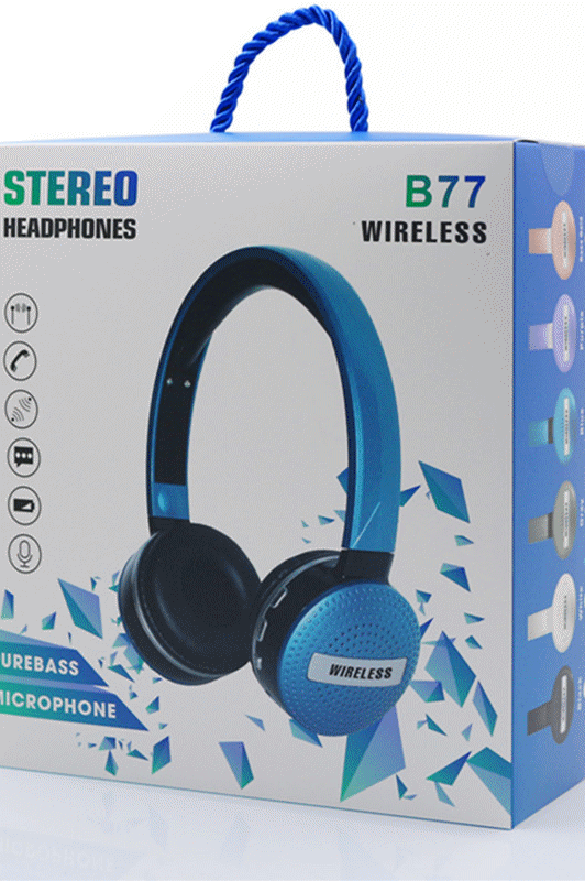 Manufacturer's headphone B77 music wireless bluetooth headset double bass mobile phone headphones can be plugged in
