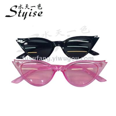 New popular logo star web celebrity sunglasses of the same model sell cat's eye sunglasses 18220