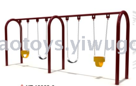 Kindergarten outdoor colorful swing frame small slide swing combination outdoor children's paradise leisure equipment