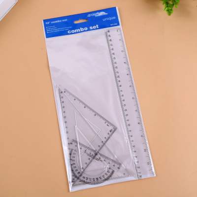 Transparent ruler suit tripod Angle measuring set 30 cm ruler for students