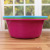 Thickening color plastic basin fashion fall - resistant household dishwashing basin washing basin washing foot basin 