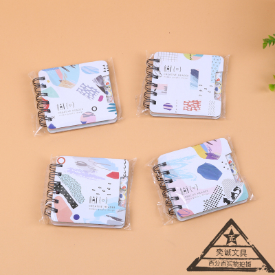 Portable lovely students creative stationery coil notepad Portable pocket notebook with various color