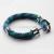 Anchor polychrome cotton thread woven bracelet