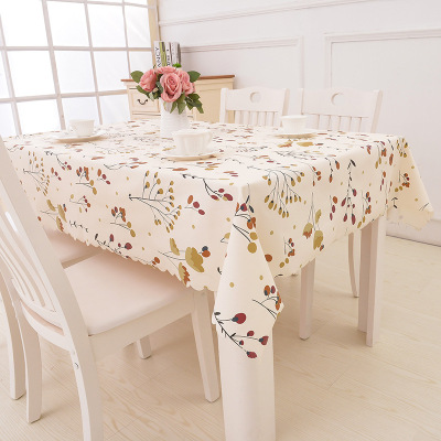 Rural table cloth, water, oil, heat, non - washing tablecloth PVC plastic tablecloth dining room rectangular tea table mat