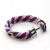 Anchor polychrome cotton thread woven bracelet