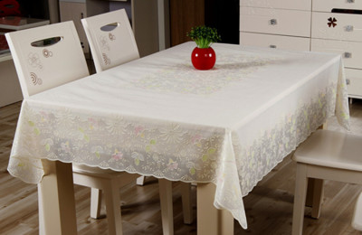 2018 new PVC lace fashion simple modern printing tablecloth household rectangular tablecloth manufacturer wholesale
