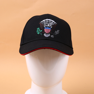 Spring and Summer American Eagle Embroidered Solid Color Baseball Cap Casual Peaked Cap Women