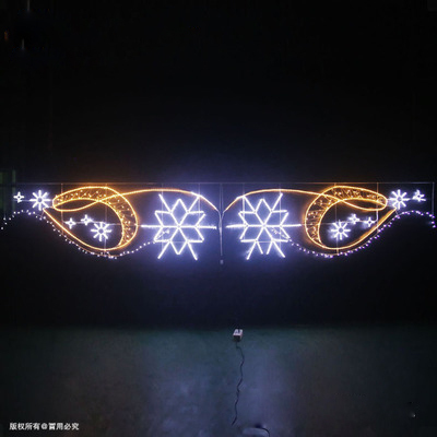 6.0m long and 1.0m wide luminescent snowflakes used in street lighting during the Spring Festival