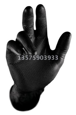 Black double - sided fish-scale satin gloves