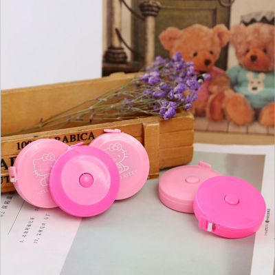 KITTY automatically retractable tape measure cartoon mini soft ruler household items KT cat ruler