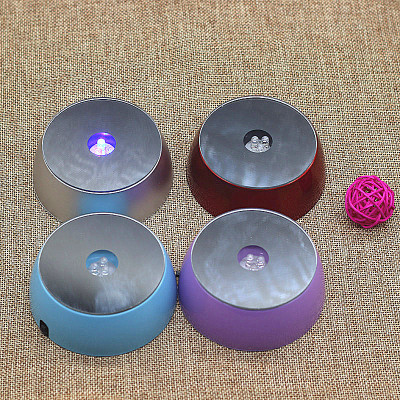 Crystal lamp base without music tricolor lamp base electronic LED lamp base douyu cup jellyfish