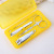 Mini plastic clamping case 4 pieces stainless steel nail clippers for manicure and manicure