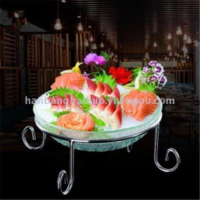 Dry ice crayfish dish yakeli sashimi sushi plate Japanese and Korean dishes plastic disc bar fruit plate