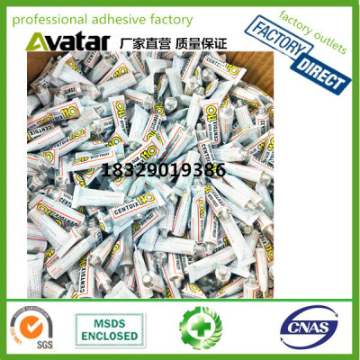 OEM Wholesale Hot selling quick bond aluminum tube glue 2g/3g Multi-purpose 110 super glue /Cyanoacrylate dhesive