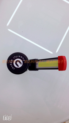 COB working lamp strong light mini USB flashlight with multifunction long - range magnetic bottom