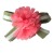 New Korean mother's day bowknot fabric with leather woven ribbon bowknot chiffon handmade flowers