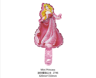 Aluminum balloon princess series/three princess children's birthday party decoration products aluminum foil ball