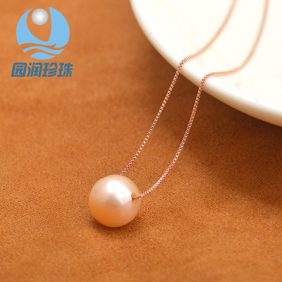 Wholesale 925 silver plated platinum white 10mm road lutong tai kong zhengyuan cultured pearls popular hot style