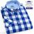 Men's summer hot style shirt 100% cotton Oxford checked short-sleeved shirt youth jacket