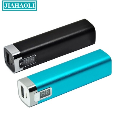 Jhl-pb020 single section digital display mobile power 2600MAH square tube charger customized LOGO.