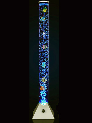 Customized processing 1M height and diameter of 8CM water column fish lamp