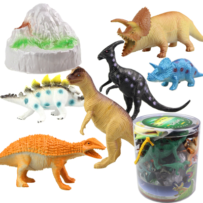 New Jurassic imitation dinosaur plastic model set big barrel dinosaur model toy stalls toy wholesale