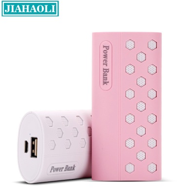 Jhl-pb042 private module 2 section 18650 mobile power honeycomb pattern charging gift customized LOGO.
