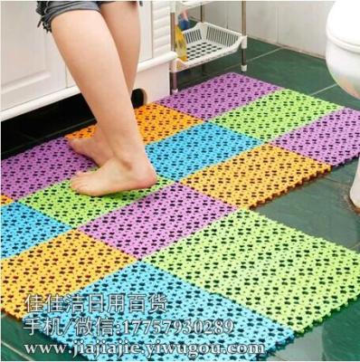 Candy Color Love Free Splicing Bathroom Non-Slip Mat Bath Splicing Shower Mat Single Piece Sale