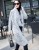Fashionable big brand scarf big turn over the neck slender knit cardigan women's super long sweater thick coat