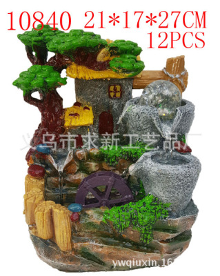 Rockery Crafts Water Fountain Resin Decorations Creative Resin Crafts Home Decoration