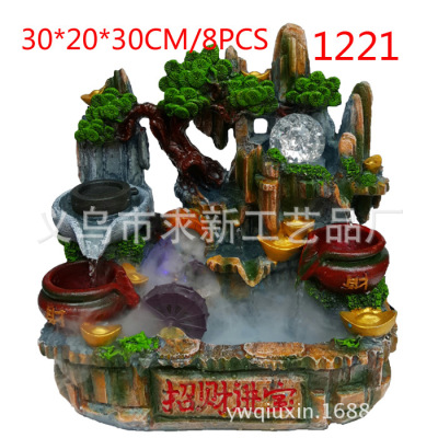 Factory Direct Sales Rockery Flowing Water Craft Waterscape Humidification Creative Crafts Ornaments