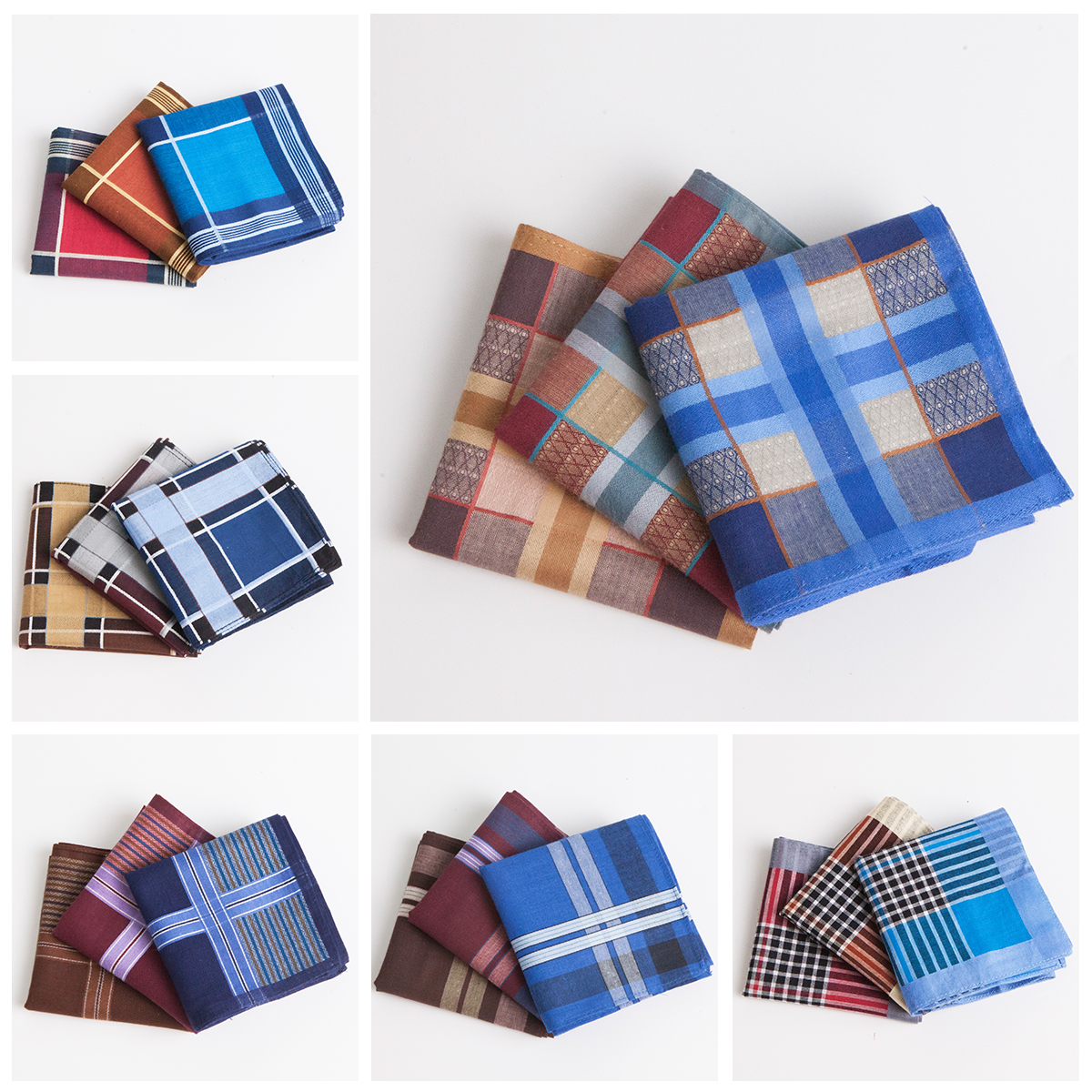 手帕男士全棉擦汗手帕纯棉吸汗欧美印花品质男人手巾时尚方巾手绢