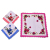 High - grade cotton lady 's handkerchief with flower edge