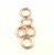 DIY accessories yueliang metal accessories accessories closed circle rose gold bright copper special color